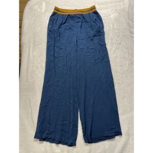 Matilda Jane Women's Blue Ruffle Pants W/ Pockets SMALL